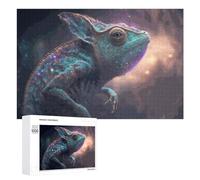 Rompecabezas para Adultos 1000 PCS Galactic Lizard Cosmic Artwork Rompecabezas para Adultos Juegos Divertidos Pero Regalos Divertidos Y Humorísticos para Amigos Y Familiares 1000 PCS