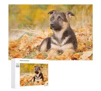 Rompecabezas para Adultos 1000 PCS German Shepherd Dog Puppy Rompecabezas para Adultos Juegos Relajantes Regalo De Cumpleaños Gran Regalo para Jugar 1000 PCS