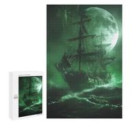 Rompecabezas para Adultos 1000 PCS Ghost Ship in The Storm Rompecabezas para Adolescentes Juego De Ingenio Análisis Y Lógica 1000 PCS