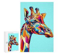 Rompecabezas para Adultos 1000 PCS Giraffe WPAP Pop Art Rompecabezas Juegos Relajantes Análisis Y Lógica Cumpleaños Y Navidad 1000 PCS