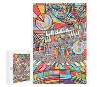 Rompecabezas para Adultos 1000 PCS Grand Madness Rompecabezas para Adultos Juegos Familiares Alivia El Estrés Regalo De Cumpleaños, Regalos, 1000 PCS