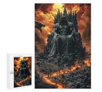 Rompecabezas para Adultos 1000 PCS Hades, King of The Underworld - Dark God of Fire and Shadow Rompecabezas para Adultos Juego De Ingenio Desafío Difícil 1000 PCS