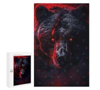 Rompecabezas para Adultos 1000 PCS Inferno Eyes of The Bear Rompecabezas para Adultos Juegos Familiares Alivia El Estrés Regalo De Cumpleaños, Regalos, 1000 PCS