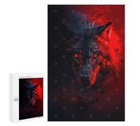 Rompecabezas para Adultos 1000 PCS Inferno Eyes of The Wolf Rompecabezas para Adultos Juegos Divertidos Decoración Desafiante De Completar 1000 PCS