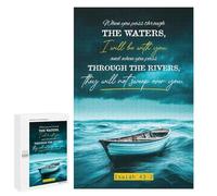 Rompecabezas para Adultos 1000 PCS Isaiah Bible Verse Rompecabezas para Adultos Juegos Relajantes Mejora La Memoria Cumpleaños Y Navidad 1000 PCS