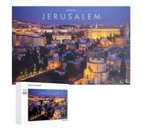 Rompecabezas para Adultos 1000 PCS Jerusalem City of Lights Rompecabezas para Adolescentes Juego De Ingenio Carrera De Velocidad De Manos Regalos De Cumpleaños Y Únicos 1000 PCS