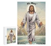 Rompecabezas para Adultos 1000 PCS Jesus Walking on Water Rompecabezas para Adultos Juego Práctico Mejora La Memoria Regalos para Amigos Y Familiares 1000 PCS