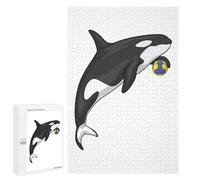 Rompecabezas para Adultos 1000 PCS Killer Whale Handball Rompecabezas para Adultos Juegos Familiares Alivia El Estrés Regalo De Cumpleaños, Regalos, 1000 PCS