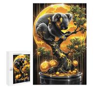 Rompecabezas para Adultos 1000 PCS Koala Bonsai in Gold Rompecabezas para Adultos Juegos Familiares Corte De Precisión Cumpleaños Y Navidad 1000 PCS