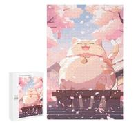 Rompecabezas para Adultos 1000 PCS Laughing Kawaii Cat Japan Rompecabezas para Adultos Juegos Familiares Corte De Precisión Cumpleaños Y Navidad 1000 PCS