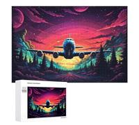 Rompecabezas para Adultos 1000 PCS Magical Forest Sunset Flight Rompecabezas para Adultos Juegos Relajantes Una Obra De Arte Regalo De Cumpleaños, Regalos, 1000 PCS