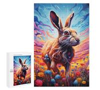 Rompecabezas para adultos 1000 PCS Magical Rabbit Garden Puzzles para adultos: Juegos divertidos y regalos divertidos para amigos y familiares 1000 PCS