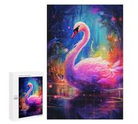 Rompecabezas para Adultos 1000 PCS Magical Swan Reflection Rompecabezas para Adolescentes Juego De Ingenio Carrera De Velocidad De Manos Regalos De Cumpleaños Y Únicos 1000 PCS