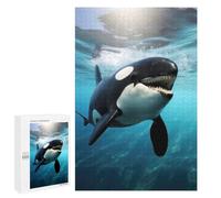 Rompecabezas para Adultos 1000 PCS Majestic Orca Whale Killer Rompecabezas para Adultos Juegos Relajantes Difícil Regalos para Amigos Y Familiares 1000 PCS