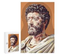 Rompecabezas para Adultos 1000 PCS Marcus Aurelius Low Poly Rompecabezas para Adultos Juegos Familiares Corte De Precisión Cumpleaños Y Navidad 1000 PCS
