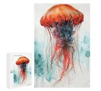 Rompecabezas para Adultos 1000 PCS Medusa Animal Art Rompecabezas para Adolescentes Juego De Ingenio Análisis Y Lógica 1000 PCS