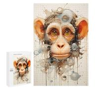 Rompecabezas para Adultos 1000 PCS Monkey Art Foam Bubbles Rompecabezas para Adolescentes Juegos Relajantes Regalos para Mujeres Cumpleaños Y Navidad 1000 PCS