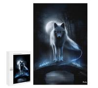 Rompecabezas para Adultos 1000 PCS Moonveil Fox - Spirit Guide of The Hidden Bridge Rompecabezas para Adultos Juegos Familiares Corte De Precisión Cumpleaños Y Navidad 1000 PCS
