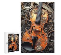 Rompecabezas para Adultos 1000 PCS Musical Violin Rompecabezas para Adultos Juegos Familiares Alivia El Estrés Regalo De Cumpleaños, Regalos, 1000 PCS