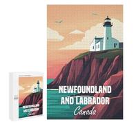 Rompecabezas para Adultos 1000 PCS Newfoundland & Labrador Lighthouse Rompecabezas para Adultos Juegos Relajantes Difícil Regalos para Amigos Y Familiares 1000 PCS