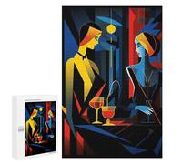 Rompecabezas para Adultos 1000 PCS Nightclub Art Deco Rompecabezas para Adultos Juegos Relajantes Mejora La Memoria Difícil Y Desafiante 1000 PCS