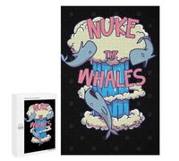 Rompecabezas para Adultos 1000 PCS Nuke The Whales Juego De Rompecabezas para Ejercitar La Mente Corte De Precisión Interacción Entre Padres E Hijos 1000 PCS