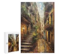 Rompecabezas para Adultos 1000 PCS Oil Painting of Barcelona Rompecabezas para Adultos Juegos Familiares Corte De Precisión Cumpleaños Y Navidad 1000 PCS