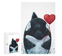 Rompecabezas para Adultos 1000 PCS Orca Love Rompecabezas Juegos Relajantes Análisis Y Lógica Cumpleaños Y Navidad 1000 PCS