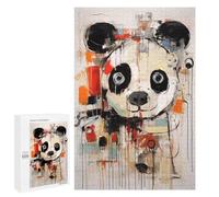 Rompecabezas para Adultos 1000 PCS Panda Abstract Animal Art Rompecabezas para Adultos Juguetes Antiestrés Mejora La Memoria Regalos De Cumpleaños Y Únicos 1000 PCS