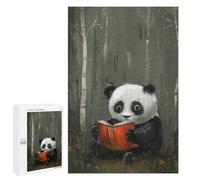 Rompecabezas para Adultos 1000 PCS Panda Reading in Forest Rompecabezas para Adultos Juego Familiar Regalos para Mujeres Regalo De Cumpleaños, Regalos, 1000 PCS
