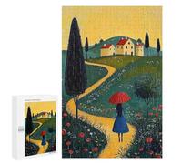 Rompecabezas para Adultos 1000 PCS Path to Home - Naïf Whimsical Journey Art Rompecabezas para Adultos Juegos Divertidos Decoración Desafiante De Completar 1000 PCS