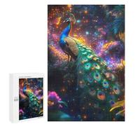 Rompecabezas para Adultos 1000 PCS Peacock in A Dreamy Forest Rompecabezas para Adultos Juegos Relajantes Mejora La Memoria Cumpleaños Y Navidad 1000 PCS