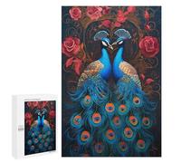 Rompecabezas para Adultos 1000 PCS Peacock Love Artistic Romance Rompecabezas para Adultos Juego De Ingenio Decoración Perfecta Cumpleaños Y Navidad 1000 PCS