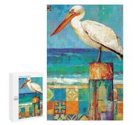 Rompecabezas para Adultos 1000 PCS Pelican Perch Art Print Rompecabezas para Adolescentes: Mejora La Memoria, Entrena Tu Cerebro Y Tus Manos. Regalos para Reducir El Estrés 1000 PCS