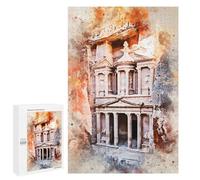 Rompecabezas para Adultos 1000 PCS Petra Treasury Rompecabezas para Adolescentes Juegos Familiares Difícil Difícil 1000 PCS