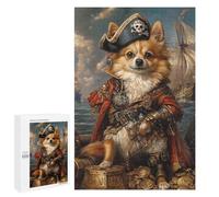 Rompecabezas para Adultos 1000 PCS Pirate Dog Treasure Chest-47 Rompecabezas para Adultos Desafío Difícil Lista De Deseos con Papá Noel Regalos Y Cumpleaños Únicos 1000 PCS