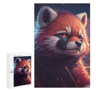 Rompecabezas para Adultos 1000 PCS Red Panda Lightning Storm -1 Rompecabezas para Adolescentes Juegos Relajantes Regalos para Mujeres Cumpleaños Y Navidad 1000 PCS