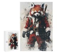 Rompecabezas para Adultos 1000 PCS Red Panda Santa Claus Rompecabezas para Adultos Juegos Familiares Alivia El Estrés Regalo De Cumpleaños, Regalos, 1000 PCS