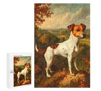 Rompecabezas para Adultos 1000 PCS Retro Jack Russell Terrier Rompecabezas para Adultos Juegos Familiares Corte De Precisión Cumpleaños Y Navidad 1000 PCS