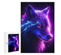 Rompecabezas para Adultos 1000 PCS Retro White Wolf Rompecabezas para Adolescentes Juego De Ingenio Análisis Y Lógica 1000 PCS