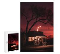 Rompecabezas para Adultos 1000 PCS Rompecabezas 80s Neon Night Moon Rompecabezas para Adultos Juguete Decoración De Pared Aliviador del Estrés Difícil Y Desafiante 1000 PCS