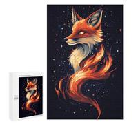 Rompecabezas para Adultos 1000 PCS Rompecabezas Aesthetic Mysterious Fox Rompecabezas para Adultos Juguete Decoración De Pared Aliviador del Estrés Difícil Y Desafiante 1000 PCS