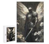 Rompecabezas para Adultos 1000 PCS Rompecabezas Angel Knight with Sword Rompecabezas para Adultos Actividades Familiares Difíciles Y Desafiantes 1000 PCS