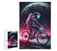 Rompecabezas para Adultos 1000 PCS Rompecabezas Astronaut Cycling Space Rompecabezas para Adultos Juguete Decoración De Pared Aliviador del Estrés Difícil Y Desafiante 1000 PCS