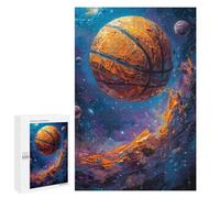 Rompecabezas para Adultos 1000 PCS Rompecabezas Basketball in Space Rompecabezas para Adultos Juguete Decoración De Pared Aliviador del Estrés Difícil Y Desafiante 1000 PCS