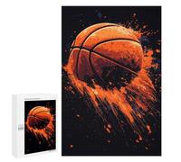 Rompecabezas para Adultos 1000 PCS Rompecabezas Basketball Splash Art Rompecabezas para Adultos Juguete Decoración De Pared Aliviador del Estrés Difícil Y Desafiante 1000 PCS