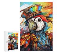 Rompecabezas para Adultos 1000 PCS Rompecabezas Colorful Pirate Parrot Artwork Rompecabezas para Adultos Juego De Ingenio Análisis Y Lógica Regalos De Cumpleaños Y Únicos 1000 PCS