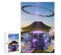 Rompecabezas para Adultos 1000 PCS Rompecabezas Cosmic Lotus Oasis Rompecabezas para Adultos Juguete Decoración De Pared Aliviador del Estrés Difícil Y Desafiante 1000 PCS