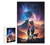 Rompecabezas para Adultos 1000 PCS Rompecabezas Couple with Dogs Adventure Rompecabezas para Adultos Juguete Decoración De Pared Aliviador del Estrés Difícil Y Desafiante 1000 PCS