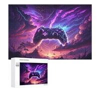 Rompecabezas para Adultos 1000 PCS Rompecabezas Electric Storm Gaming Controller Rompecabezas para Adultos Juego De Ingenio Análisis Y Lógica Interacción Entre Padres E Hijos 1000 PCS